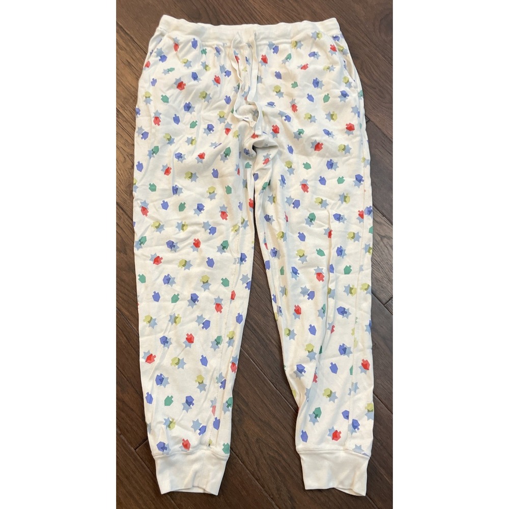 Hanna Andersson Womens Large Pajama Bottoms Christmas Lights Long Johns Joggers